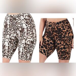 Leopard and Snake Print Women's Shorts